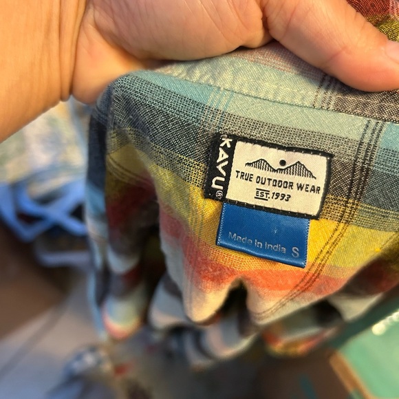 Kavu Sleeveless Plaid Makayla Button-Up Shirt Dress - Picture 3 of 6